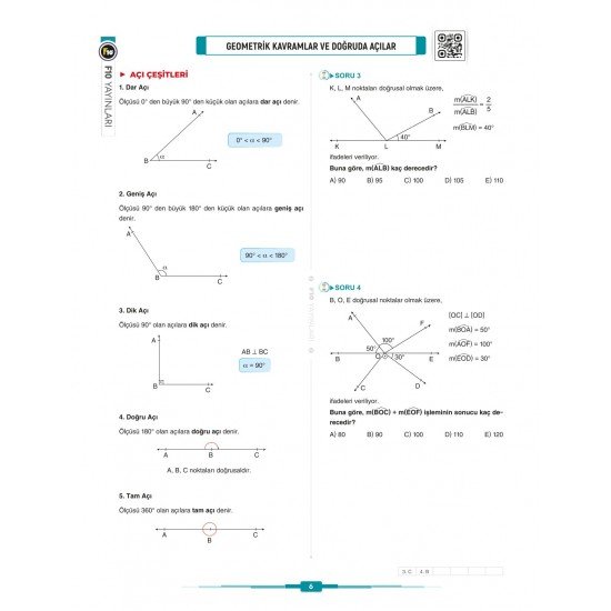 Gerçel Matematik DGS KPSS TYT ALES Geometri Video Ders Kitabı