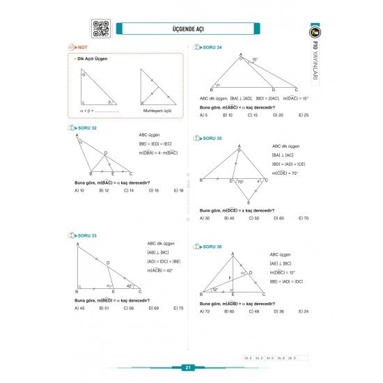 Gerçel Matematik DGS KPSS TYT ALES Geometri Video Ders Kitabı