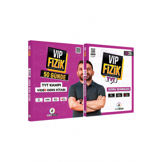 Vip Fizik 50 Günde TYT Kampı Video Ders Kitabı ve TYT Fizik Soru Bankası