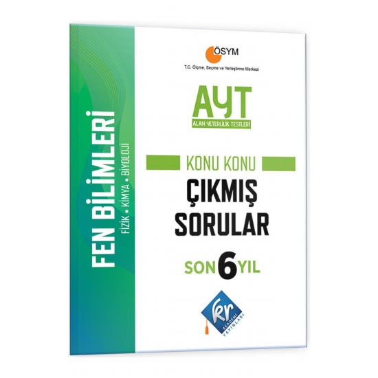 AYT Fen Bilimleri Son 6 Yıl Konu Konu Çıkmış Sorular KR Akademi Yayınları