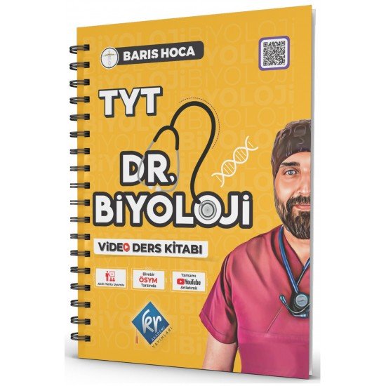 Barış Hoca TYT Dr. Biyoloji Video Ders Kitabı (Spiralli)