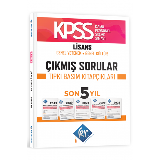 KPSS Çıkmış Sorular Son 5 Yıl Tıpkı Basım Fasikülleri KR Akademi Yayınları