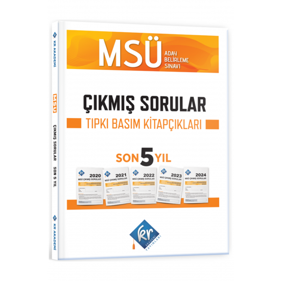 MSÜ Çıkmış Sorular Son 5 Yıl Tıpkı Basım Fasikülleri KR Akademi Yayınları