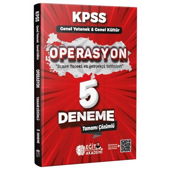 KPSS Genel Kültür Genel Yetenek Operasyon 5 Deneme Video Çözümlü Eğit Akademi