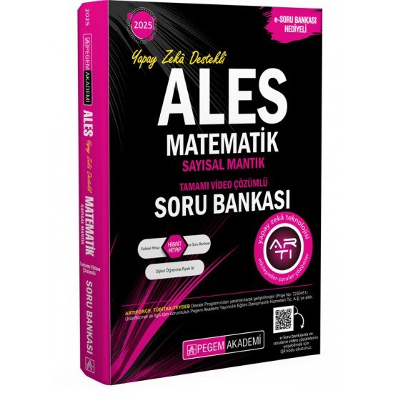 Pegem Akademi 2025 ALES Matematik Sayısal Mantık Tamamı Çözümlü Soru Bankası