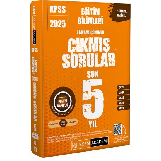 Pegem Akademi 2025 KPSS Eğitim Bilimler Tamamı Çözümlü Çıkmış Sorular Son 5 Yıl