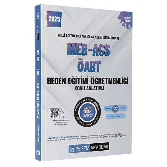 Pegem Akademi 2025 MEB-AGS-ÖABT Beden Eğitimi Öğretmenliği Konu Anlatımlı