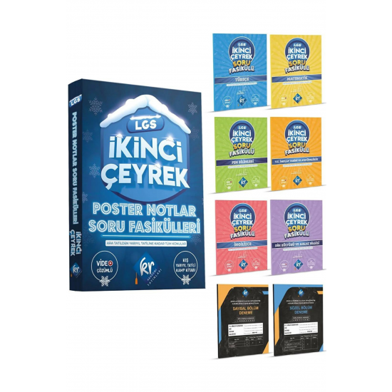 LGS İkinci Çeyrek Poster Notlar Soru Fasikülleri (2. Çeyrek) KR Akademi Yayınları