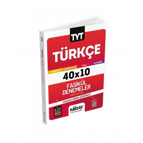 Miray Yayınları TYT Türkçe 40x10 Fasikül Denemeler