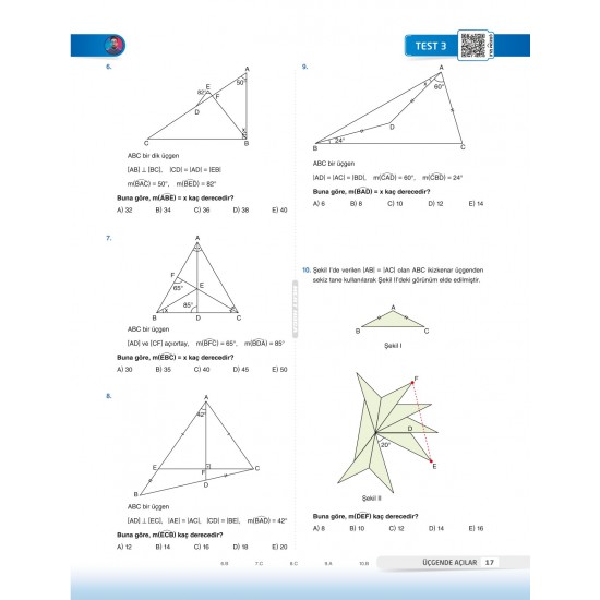 2024 60 Günde Geometri TYT-AYT Geometri Kampı Soru Bankası Mert Hoca Yayınları