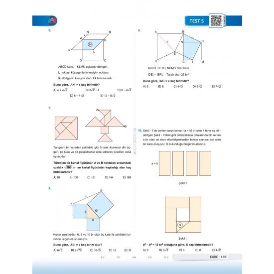 2024 60 Günde Geometri TYT-AYT Geometri Kampı Soru Bankası Mert Hoca Yayınları