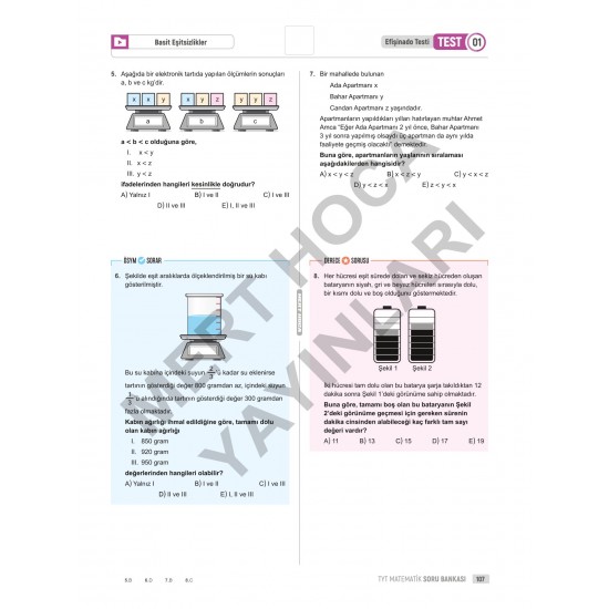 2025 TYT 70 Günde Matematik Soru Bankası Mert Hoca