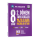 8. Sınıf 2. Dönem Tüm Dersler Yazılılara Hazırlık Kitabı KR Akademi Yayınları