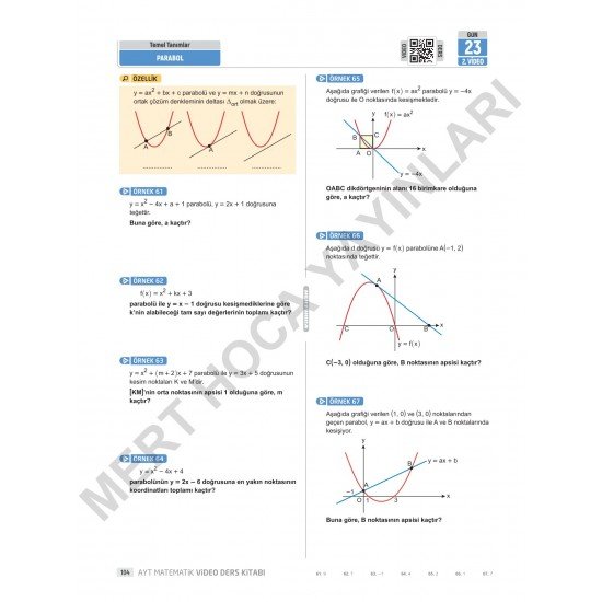 2025 90 Günde AYT Matematik Kampı Video Ders Kitabı Mert Hoca