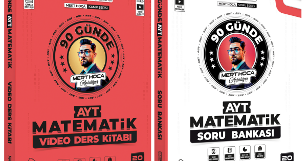 2025 Mert Hoca 90 Günde AYT Matematik Kampı Video Ders Kitabı Ve 90 ...