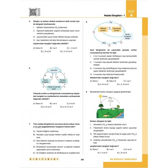 Barış Hoca TYT Dr. Biyoloji Soru Bankası