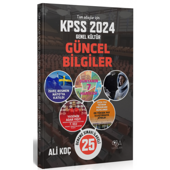 CBA Yayınları 2024 KPSS Güncel Bilgiler Konu Anlatımı (25 Deneme İlaveli)