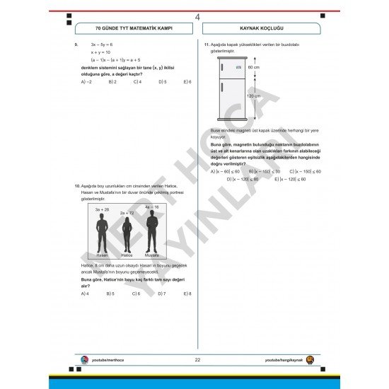 Mert Hoca 70 Günde TYT Matematik Check-Up Deneme