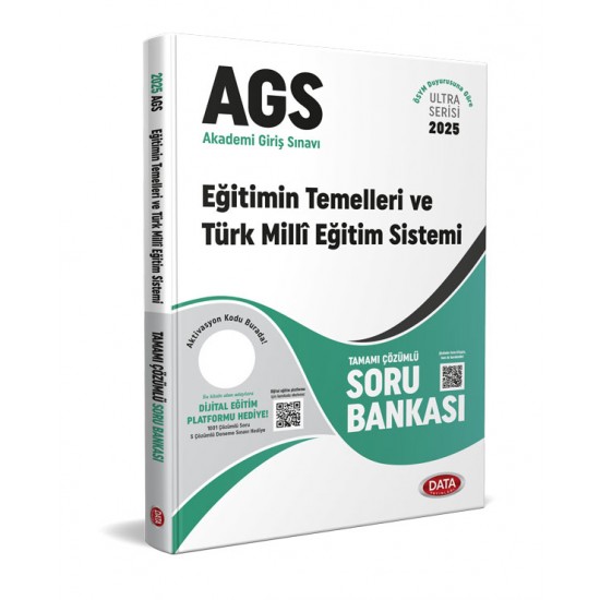 2025 MEB AGS Ultra Serisi Eğitimin Temelleri Türk Milli Eğitim Sistemi Tamamı Çözümlü Soru Bankası Data Yayınları