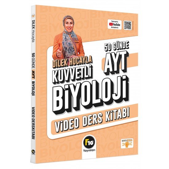 Dilek Hocayla 50 Günde AYT Biyoloji Video Ders Kitabı F10 Yayınları