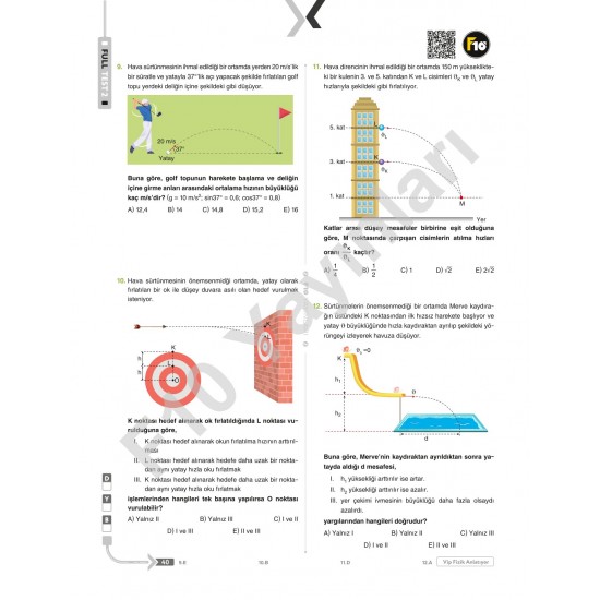 VİP Fizik AYT Fizik Full Tekrar Video Ders Kitabı F10 Yayınları