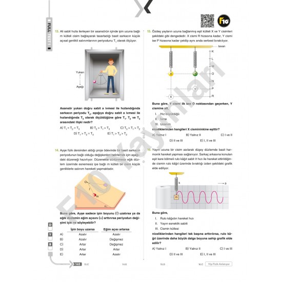 VİP Fizik AYT Fizik Full Tekrar Video Ders Kitabı F10 Yayınları