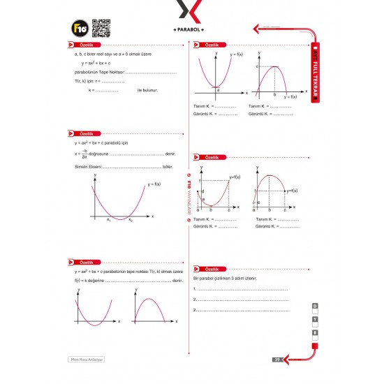 Mert Hoca AYT Matematik Full Tekrar Video Ders Kitabı F10 Yayınları