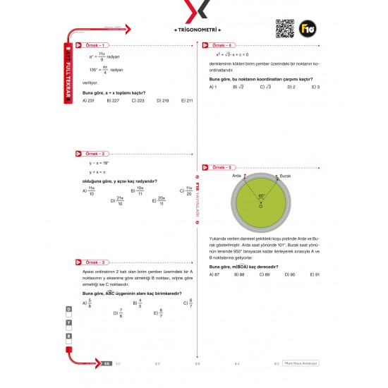 Mert Hoca AYT Matematik Full Tekrar Video Ders Kitabı F10 Yayınları