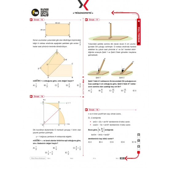 Mert Hoca AYT Matematik Full Tekrar Video Ders Kitabı F10 Yayınları