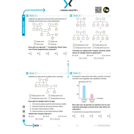 Barış Hoca Dr. Biyoloji TYT Biyoloji Full Tekrar Video Ders Kitabı F10 Yayınları