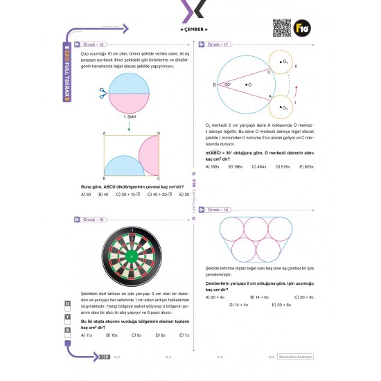 Kenan Kara TYT-AYT Geometri Full Tekrar Video Ders Kitabı F10 Yayınları