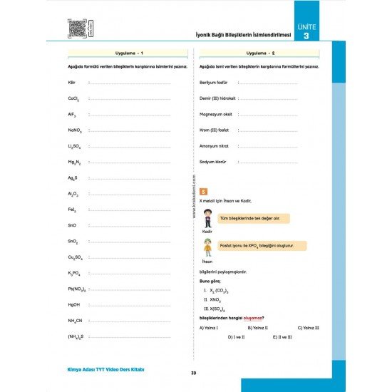 Kimya Adası TYT Kimya Video Ders Kitabı