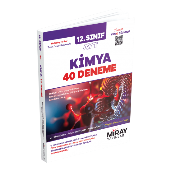 Miray Yayınları 12. Sınıf AYT Kimya 40 Deneme