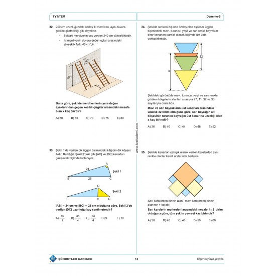 TYT Şöhretler Karması Matematik 10 Deneme KR Akademi Yayınları