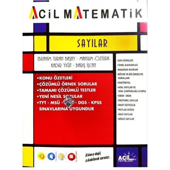 Acil Yayınları Acil Matematik Sayılar