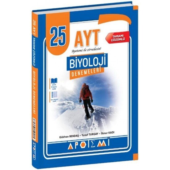 Apotemi Yayınları AYT Biyoloji 25 li Denemeleri