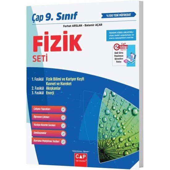 Çap Yayınları 9. Sınıf Anadolu Fizik Seti