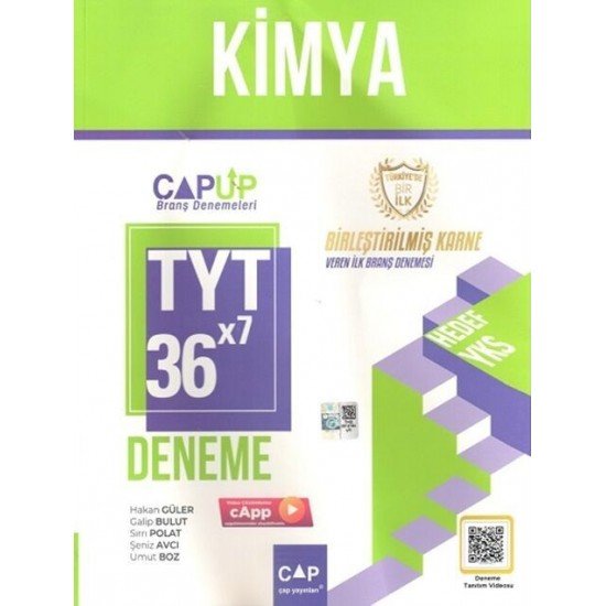 Çap Yayınları TYT Kimya 30 x 6 Up Deneme