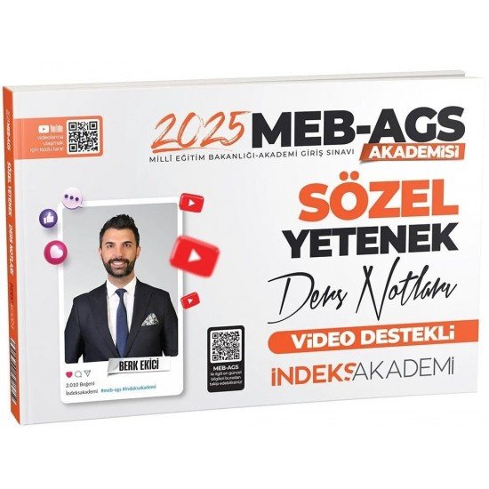 İndeks Akademi 2025 MEB-AGS Akademisi Sözel Yetenek Video Ders Notları