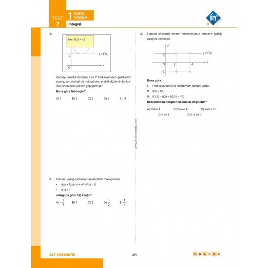 Eyüp B. AYT Matematik Soru Bankası