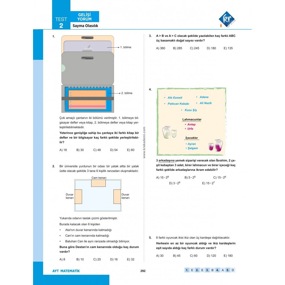 Eyüp B. AYT Matematik Soru Bankası - 9786256336704