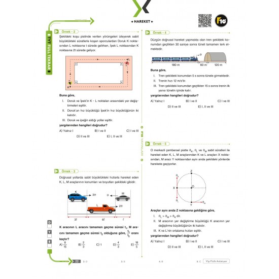 VİP Fizik TYT Fizik Full Tekrar Video Ders Kitabı F10 Yayınları