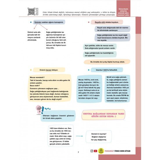 Gamze Hoca Türkçenin Matematiği Tüm Sınavlar İçin Paragraf Video Ders Kitabı