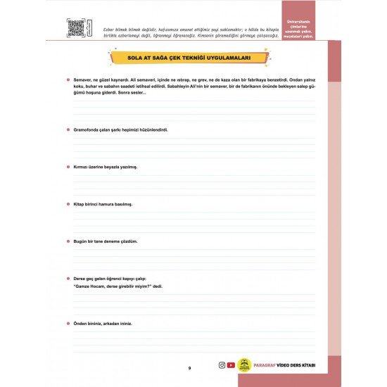 Gamze Hoca Türkçenin Matematiği Tüm Sınavlar İçin Paragraf Video Ders Kitabı