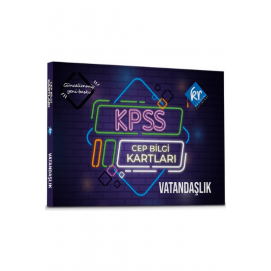 KPSS Vatandaşlık Cep Bilgi Kartları KR Akademi Yayınları