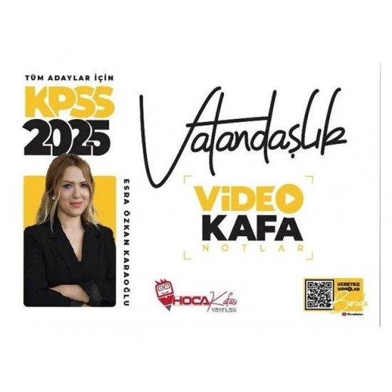 Hoca Kafası Yayınları 2025 KPSS Vatandaşlık Video Kafa Notlar