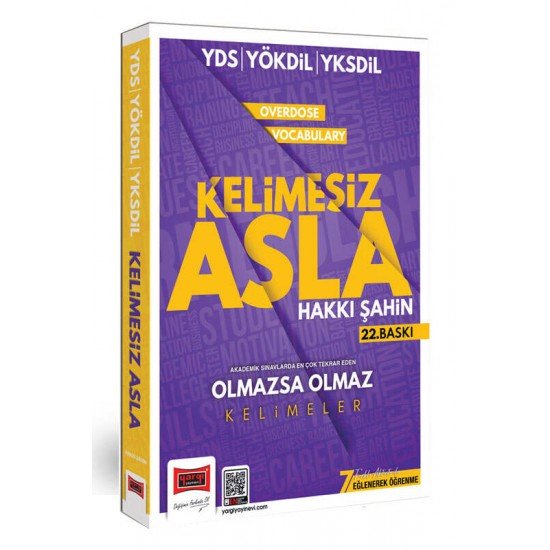 Yargı Yayınları YDS YÖKDİL YKSDİL Overdose Vocabulary Kelimesiz Asla