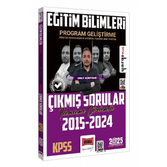 Yargı Yayınları 2025 KPSS Eğitim Bilimleri Program Geliştirme Öğretim Teknolojileri ve Materyal Tasarımı - Sınıf Yönetimi Tamamı Çözümlü Çıkmış Sorular