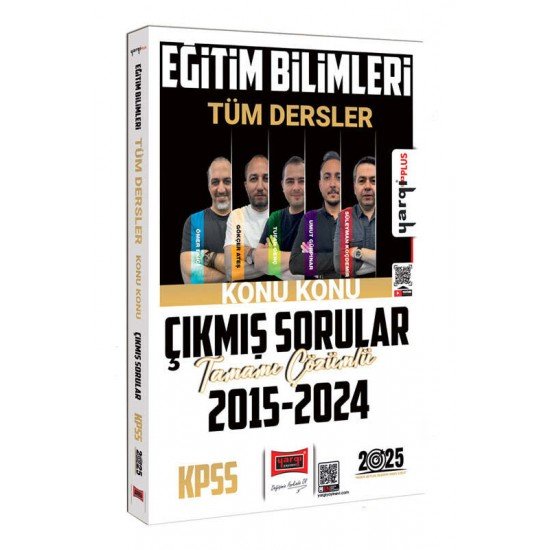 Yargı Yayınları 2025 KPSS Eğitim Bilimleri Tüm Dersler 2015-2024 Tamamı Çözümlü Konu Konu Çıkmış Sorular