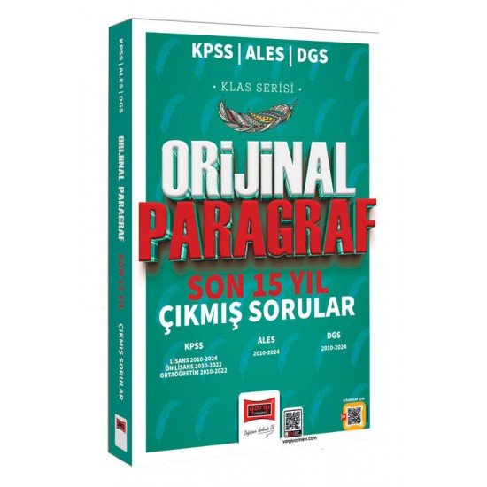 Yargı Yayınları 2025 KPSS ALES DGS Klas Serisi Orijinal Paragraf Son 15 Yıl Çıkmış Sorular